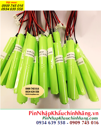 Pin đèn Exit thoát hiểm 2.4V-2/3AA600mAh, Pin đèn Sự cố khẩn cấp 2.4V-2/3AA600mAh, Pin GREPOW 2.4V-2/3AA600mAh
